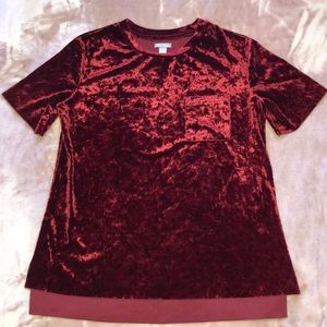 Red velvet t shirt